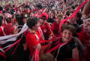 Eustáquio’s foot delivers late strike for Canada’s first World Cup knockout win