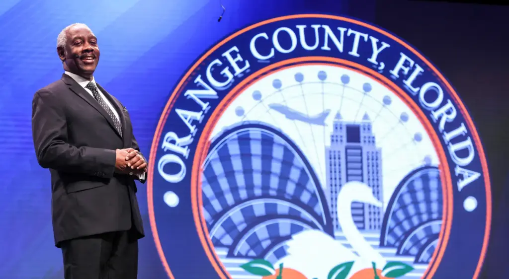 Orange County Mayor Jerry Demings delivers his final State of...