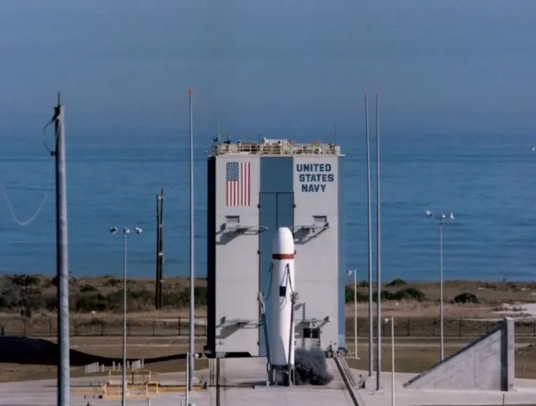 The U.S. Navy launched the first developmental flight test model...