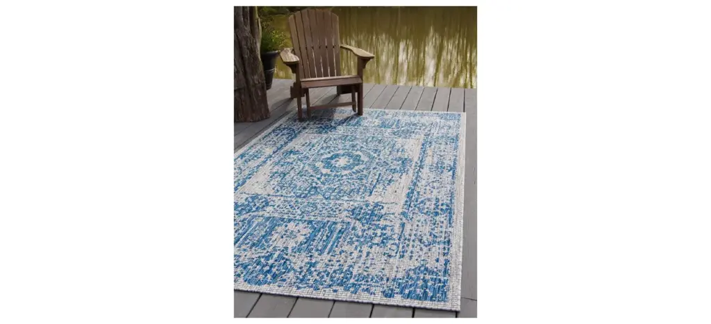 Unique Loom Transitional Distressed Vintage Indoor-Outdoor Area Rug