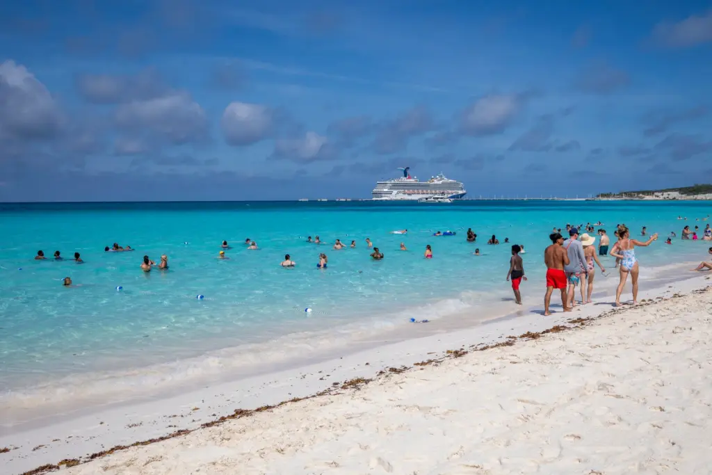 Carnival Sunrise guests are the first to visit the newly...