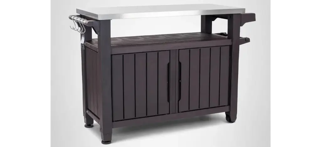 Keter Outdoor Rolling Table Cart