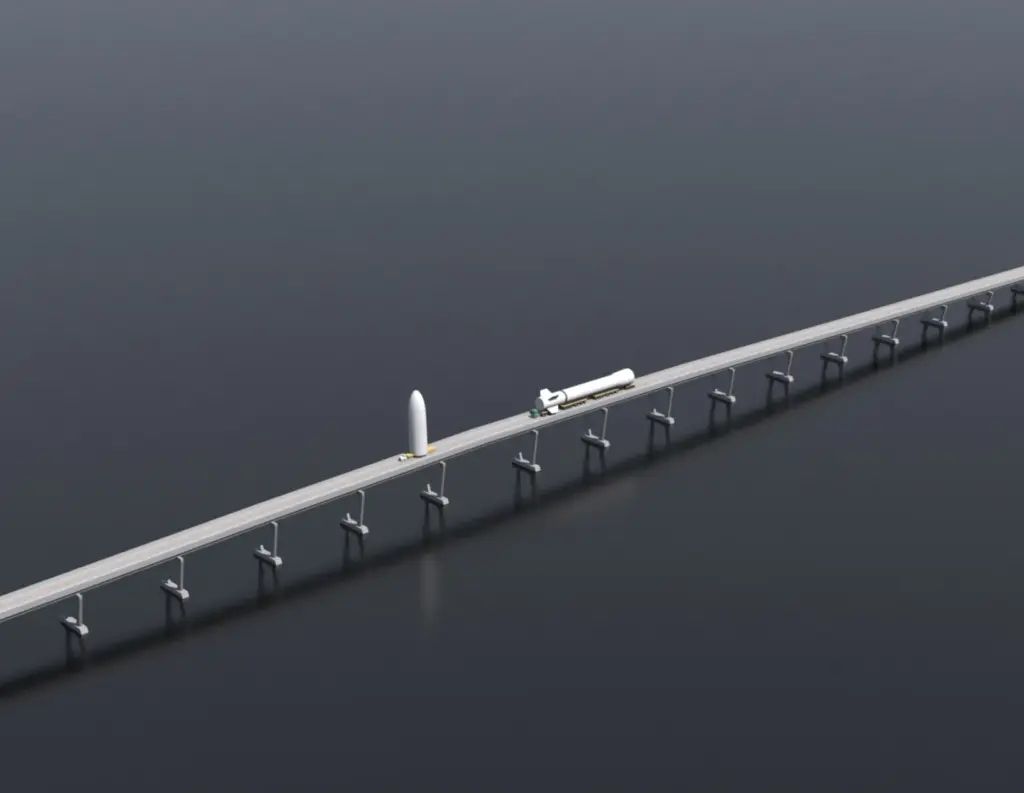 A rendering of a proposed replacement bridge for the existing...