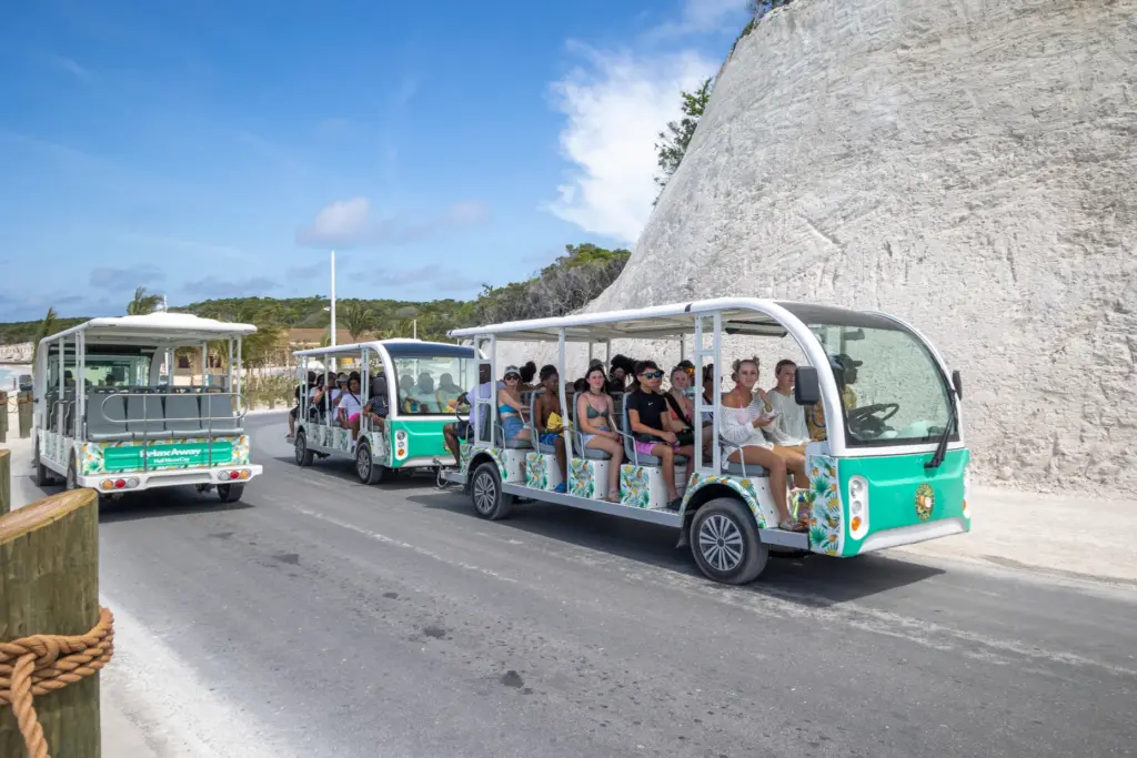 A tram system is part of the upgrades at RelaxAway,...