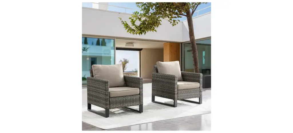 Ebern Designs Naresa Wicker Outdoor Lounge Chair
