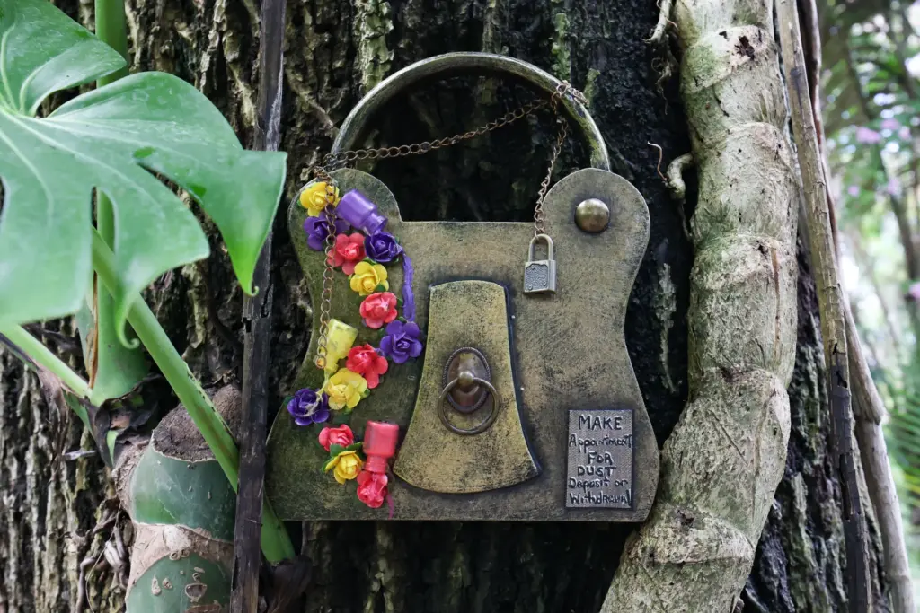 The keeper of pixie dust Kekeâs door at the Fairy...