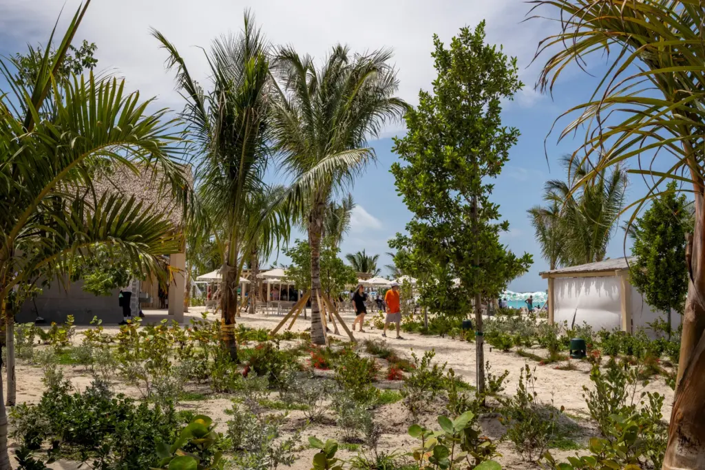 Guests explore the newly upgraded RelaxAway, Half Moon Cay, a...