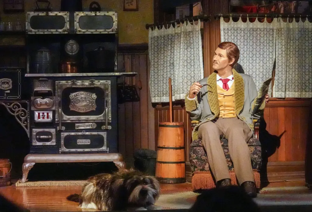 A scene from Walt Disney's Carousel of Progress showcases the...