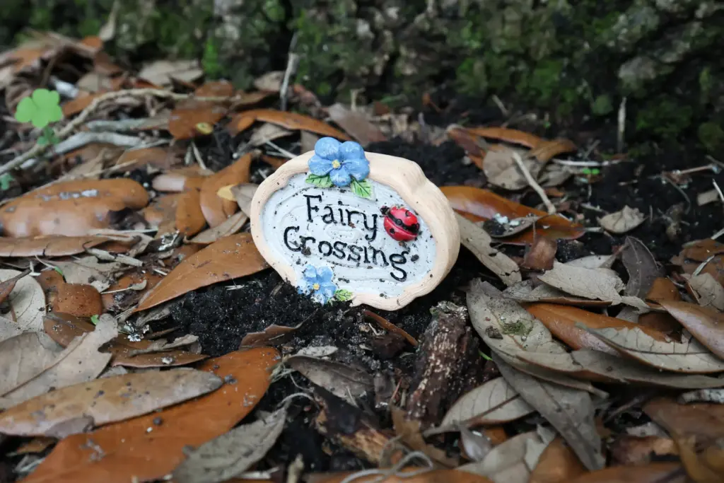 Fairy crossing at the Fairy Door Exhibit at Leu Gardens...