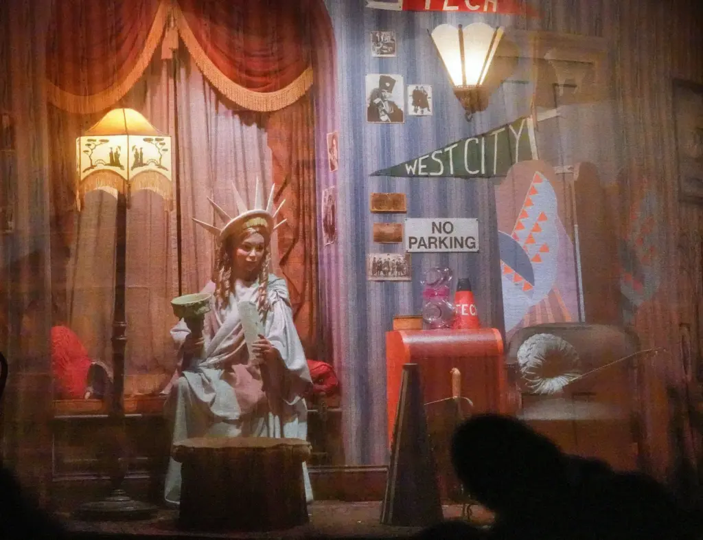 A scene from Walt Disney's Carousel of Progress showcases the...