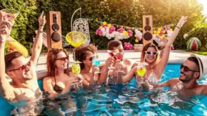 Pool party ideas for small yards