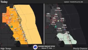 Warm and dry weather conditions on tap for Central Florida this weekend