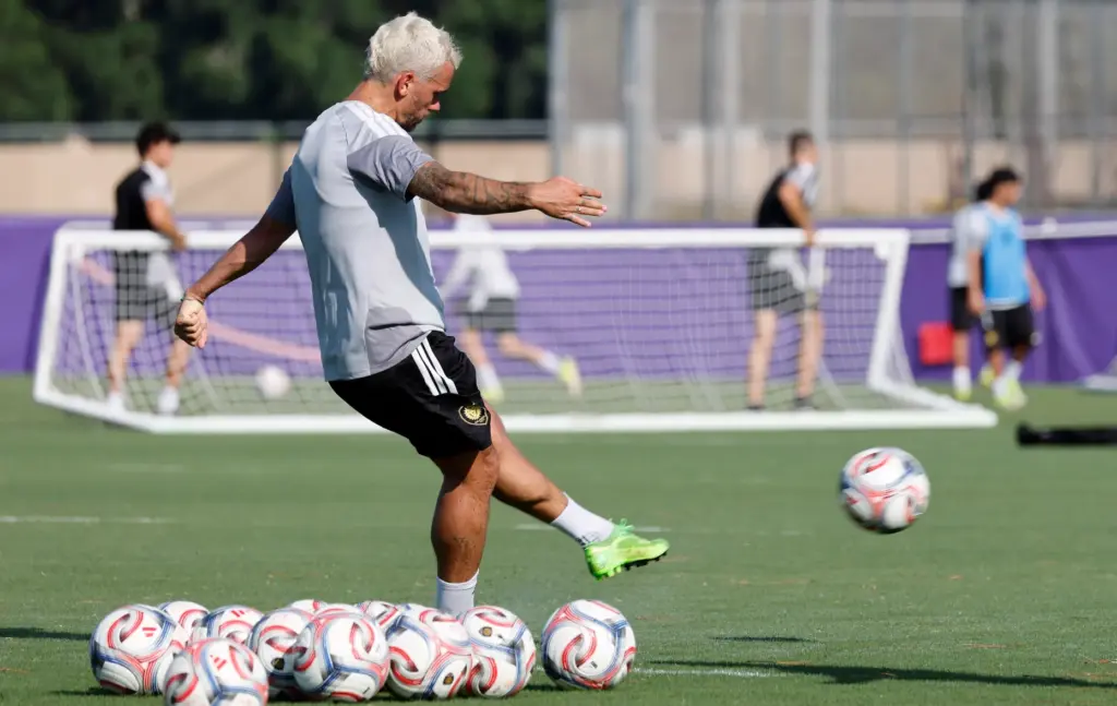 Orlando City's newest international star, Antoine Griezmann from France, joins...