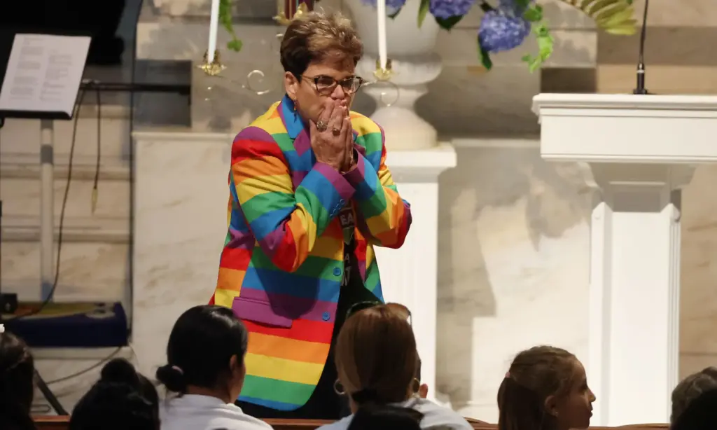 Orlando City Commissioner Patty Sheehan reacts during the 2026 Pulse...