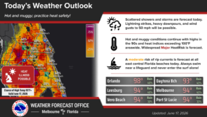 More afternoon storms and hot weather as temps climb to nearly 100 degrees
