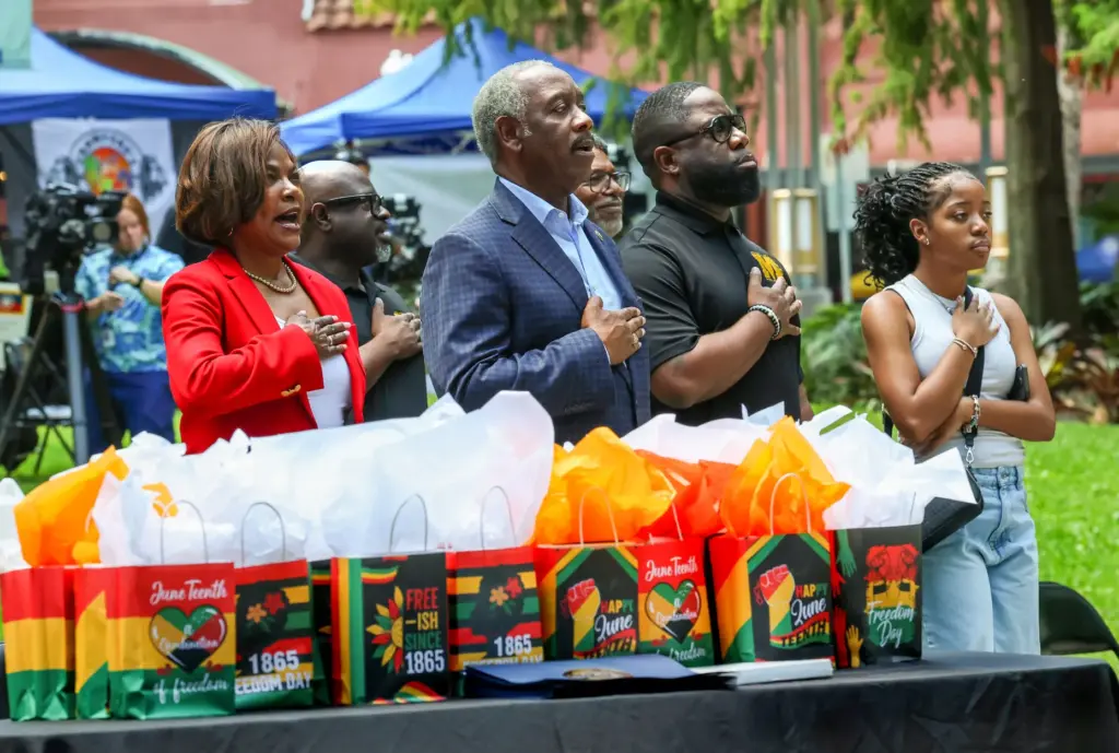JUNETEENTH CELEBRATION KICKOFF â Members of the Demings family âfrom...