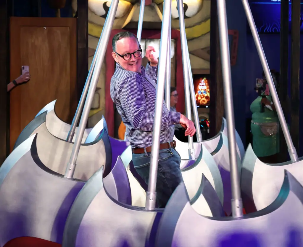 Level99 CEO Matt DuPlessie gets bumped off the challenge course...