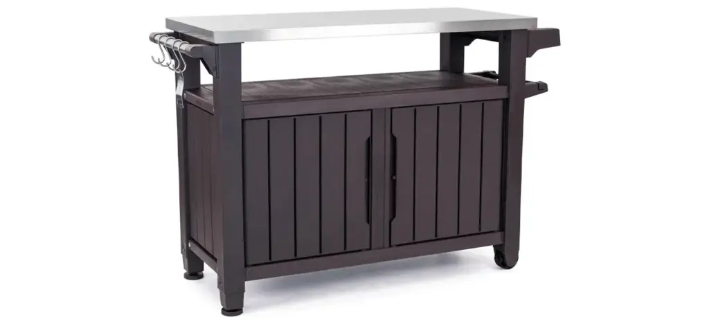 Keter Outdoor Rolling Table Cart