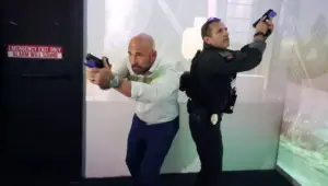 Campaigning for governor, Jay Collins trades jacket for shooting drills