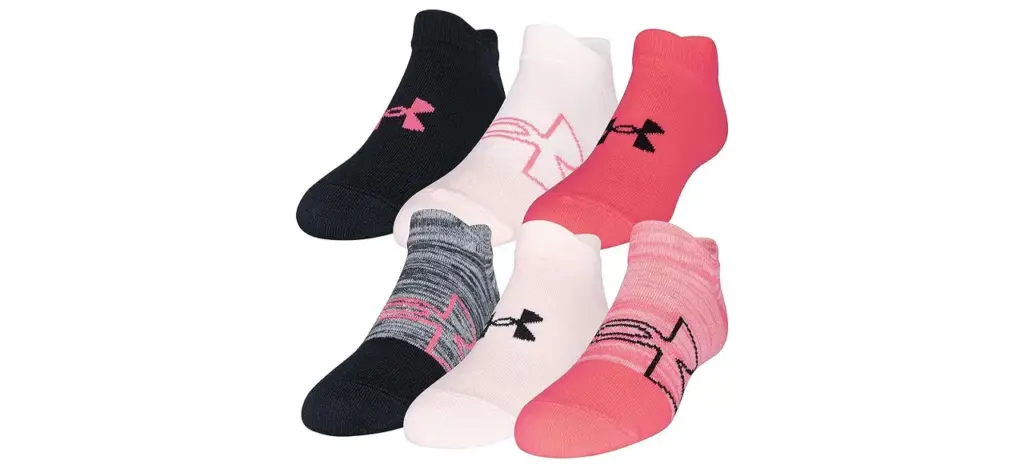 Under Armour Kids' Essential 2.0 Lightweight No Show Socks