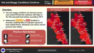 Hot, muggy Fourth of July weekend in store for Central Florida