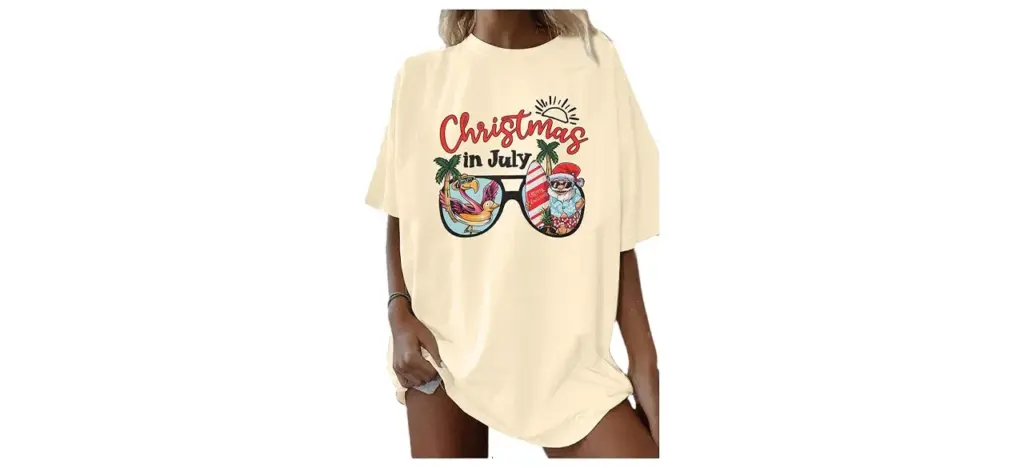 VILOVE Christmas in July T-Shirt