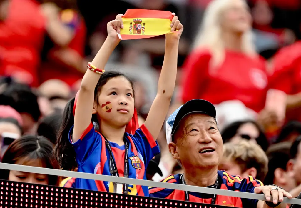 Spain fans prior to a FIFA World Cup 2026 round...