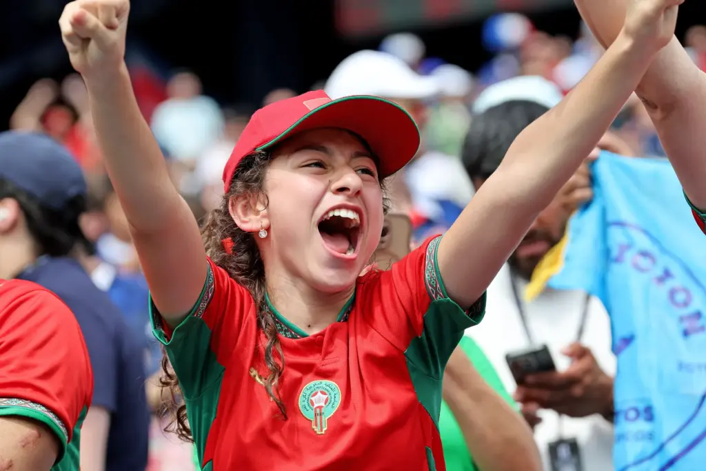 Foxboro, MA – July 9 – A young Morocco fan...