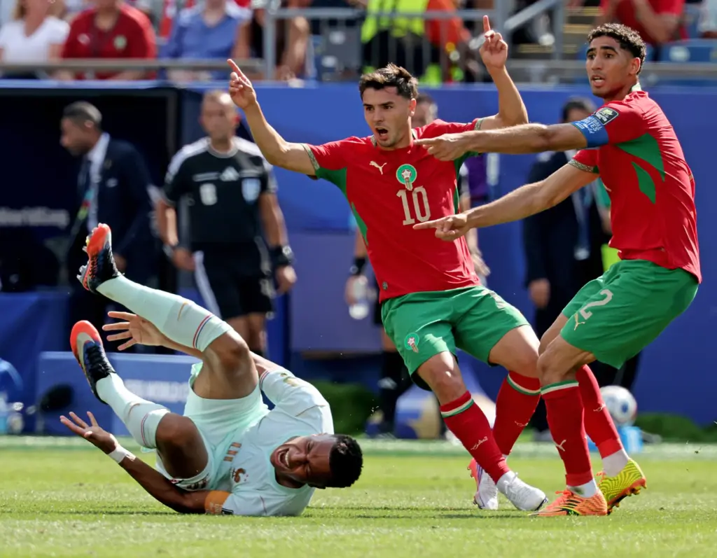 Foxboro, MA – July 9 – Morocco midfielder Brahim DÃ­az...