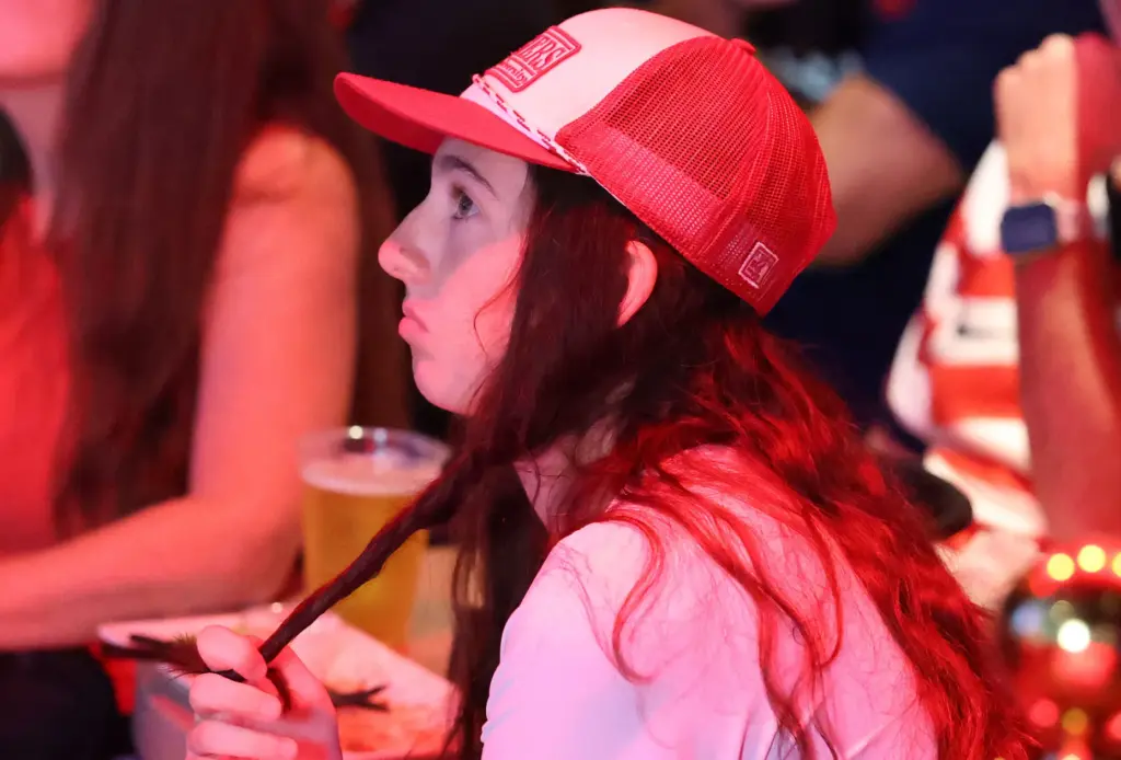 A USA soccer fan is disappointed during a âOrlando Soccer...