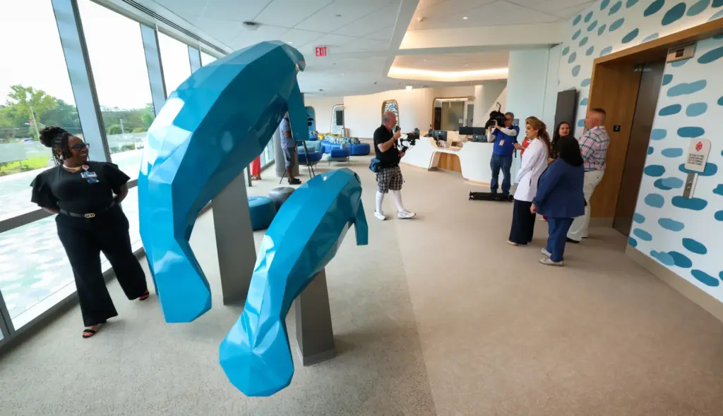 Scenes from the opening ceremony of the new Orlando Health...