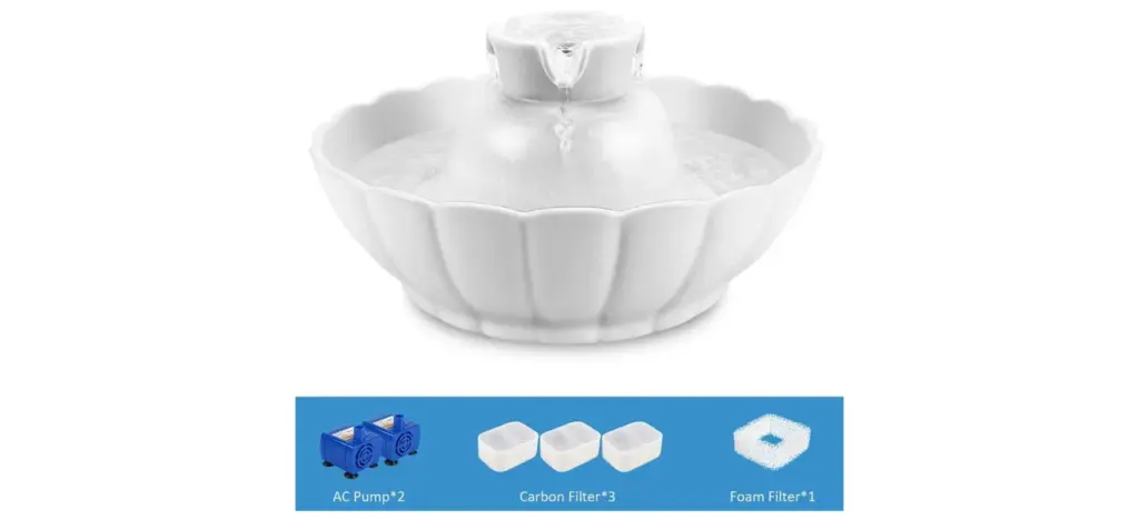 iPettie Tritone Ceramic Cat Water Fountain