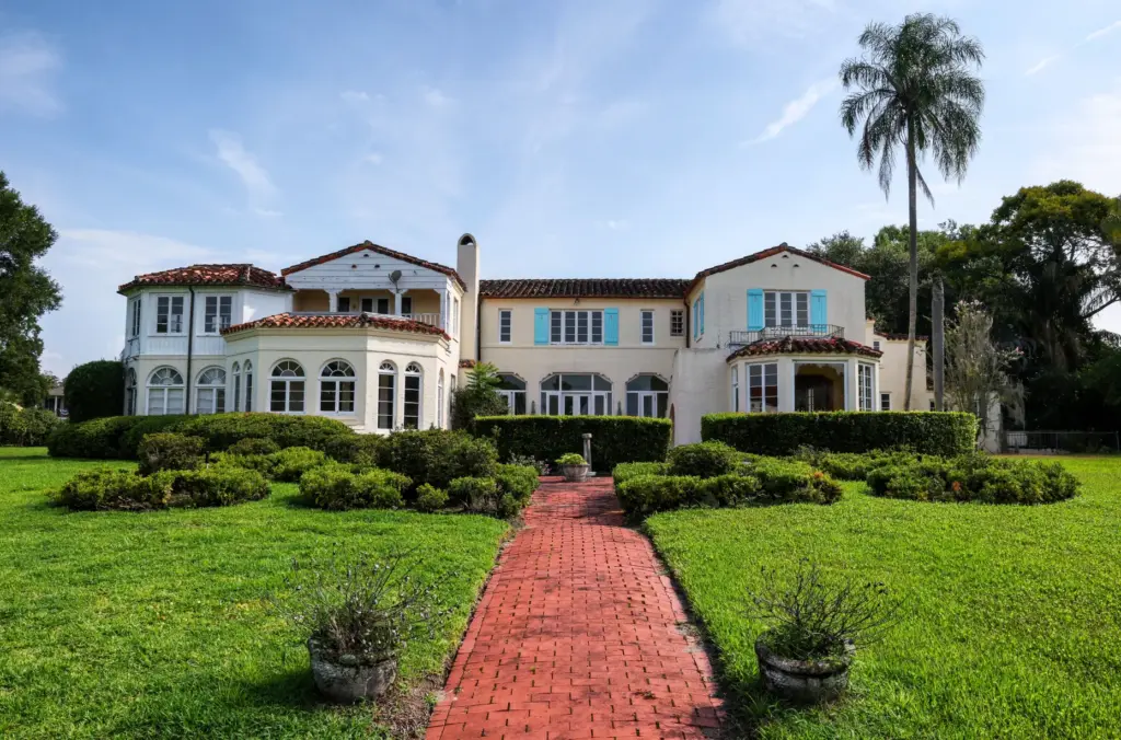A view from the backyard of Merrywood, the 7,300-square-foot, 3.7-acre...
