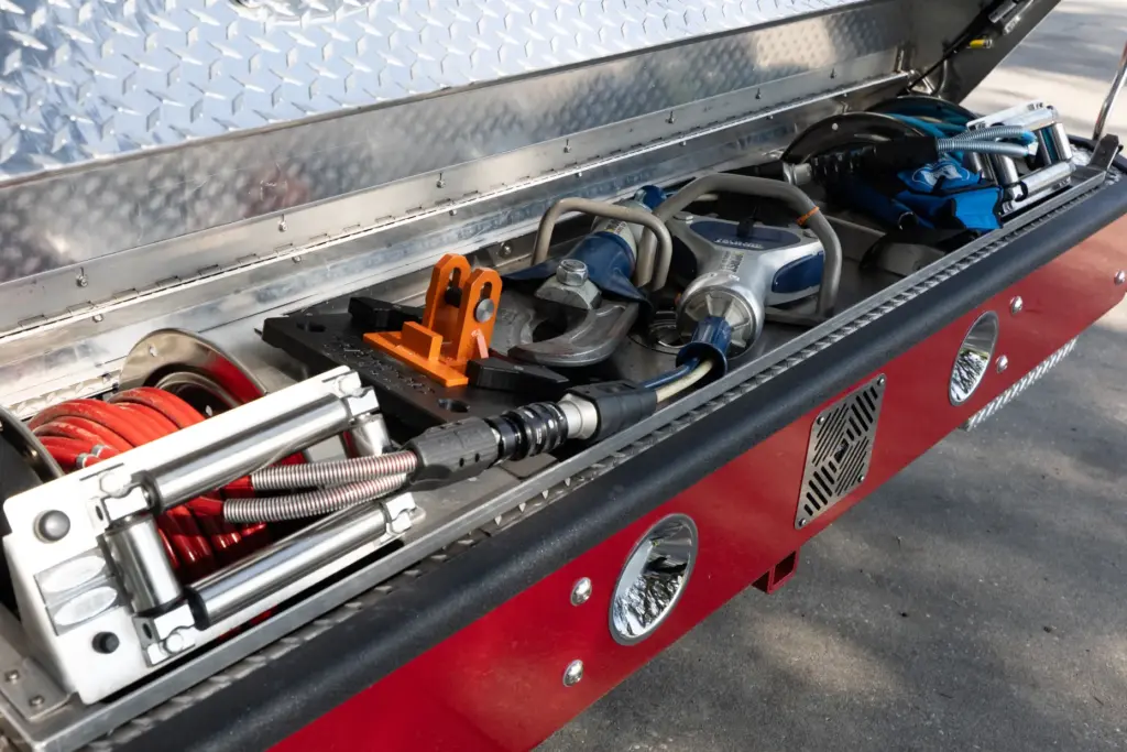 Tools inside the new Squad 2 during the Seminole County...