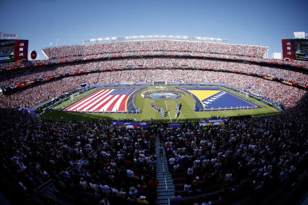 Opening ceremonies for the Bosnia and Herzegovina versus United States...