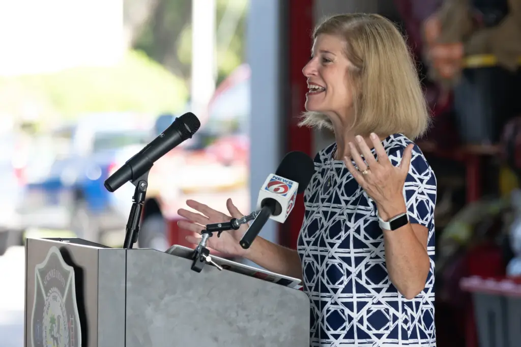 Vice Chairman Amy Lockhart of the Seminole County Board of...