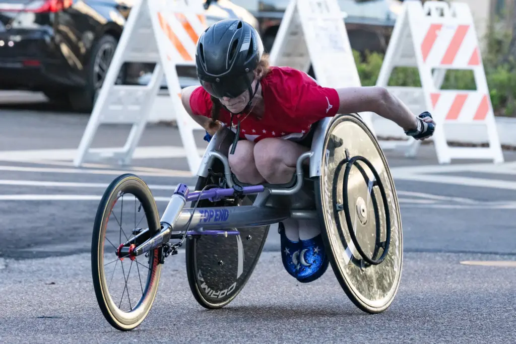 Racer takes off for the start during the Watermelon 5K...