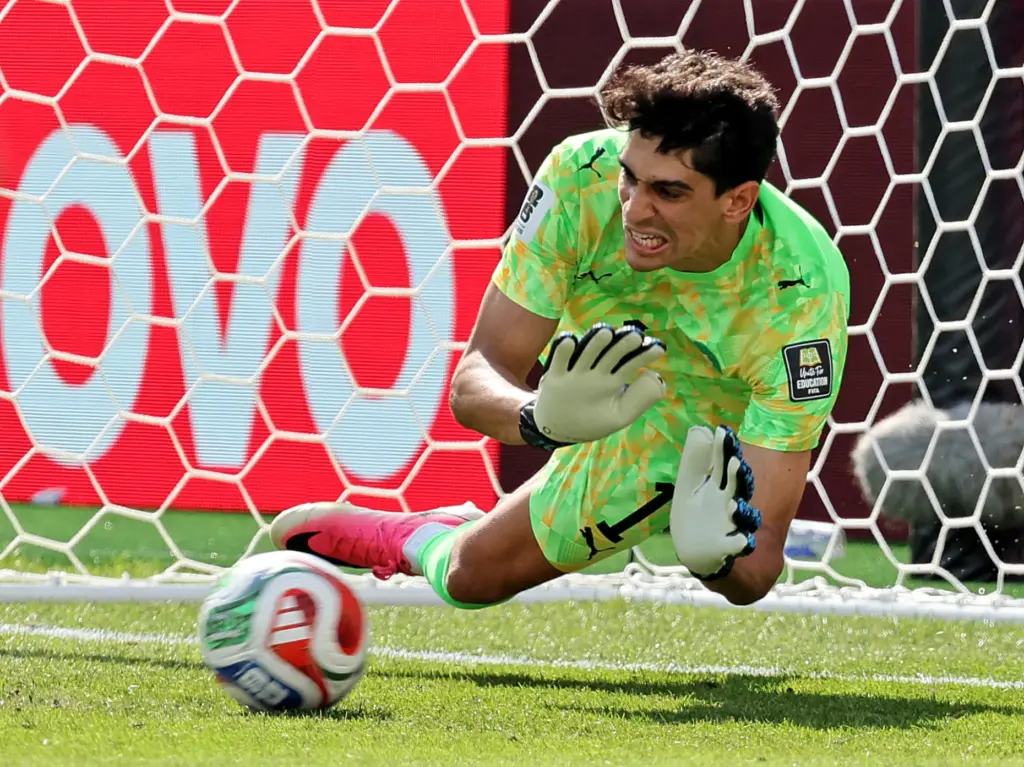 Foxboro, MA – July 9 – Morocco goalkeeper Yassine Bounou...