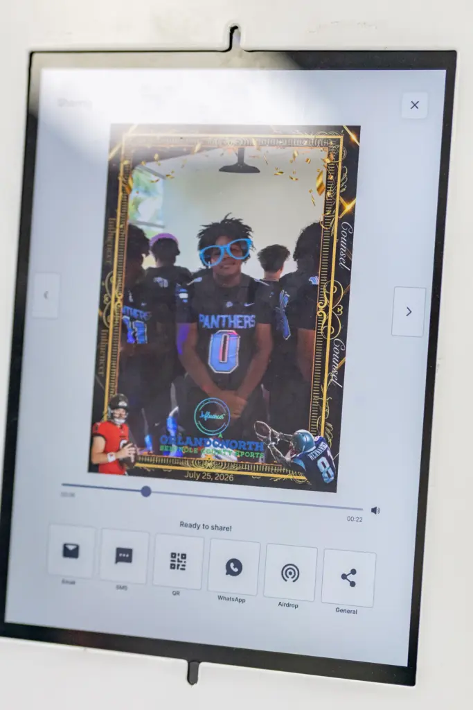 Player from Doctor Phillips High School in a 360 video...