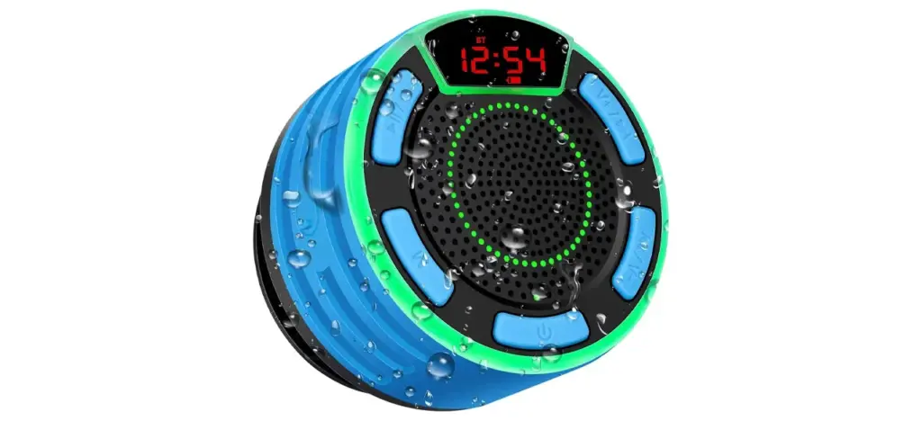 BassPal IPX7 Portable Shower Speaker