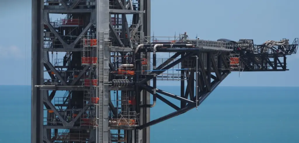 Construction nears completion on the SpaceX Starship and Super Heavy...