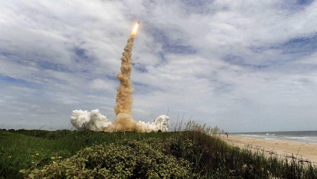 Space Shuttle Atlantis on the STS-135 mission launches Friday, July...