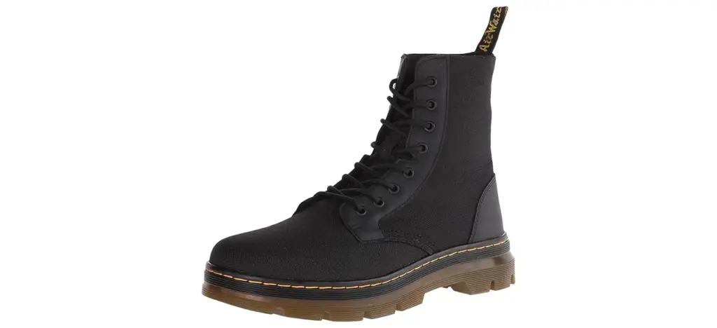 Dr. Martens Men's Combs Washed Canvas Combat Boot
