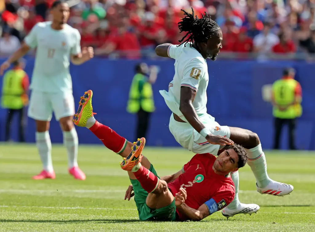 Foxboro, MA – July 9 – France midfielder Manu KonÃ©...