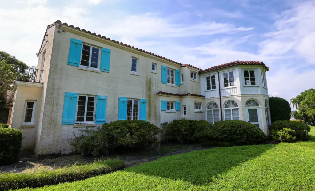 A view from the side yard of Merrywood, the 7,300-square-foot,...