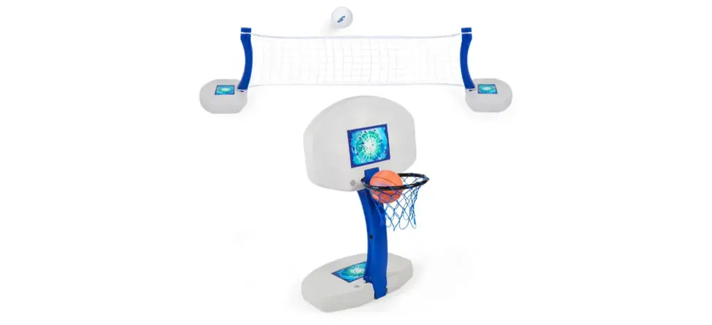SwimWays 2-in-1 Basketball and Volleyball Pool Game