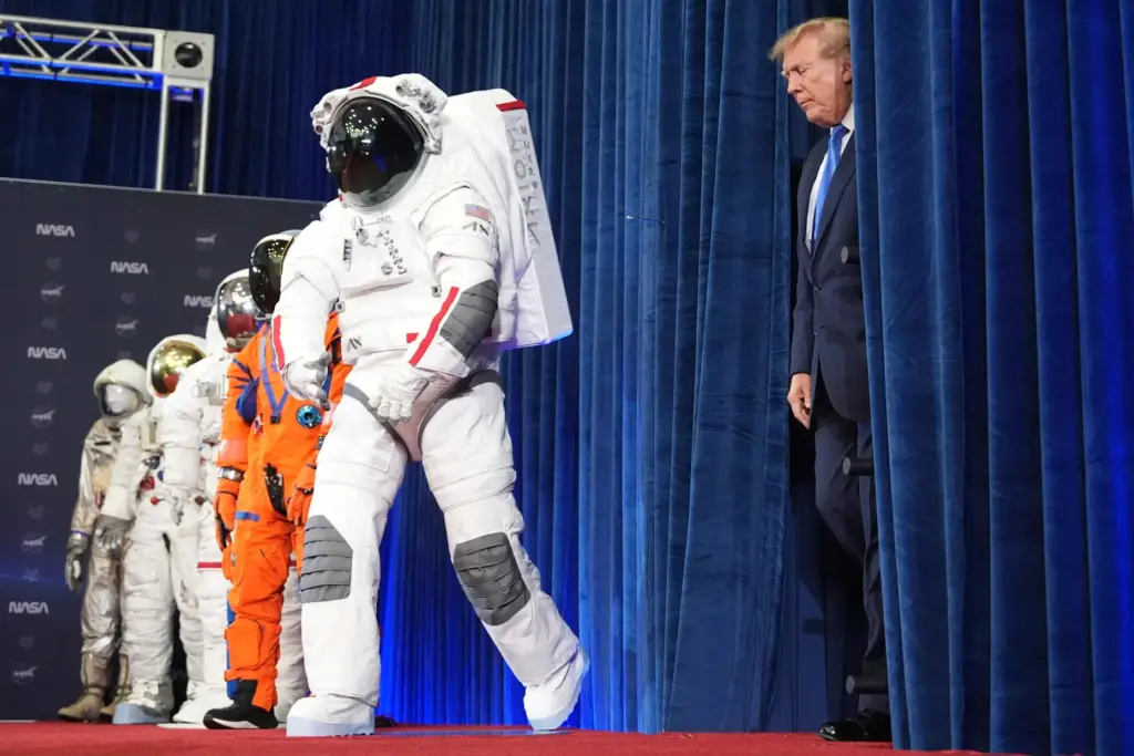President Donald Trump arrives at an event to present the...