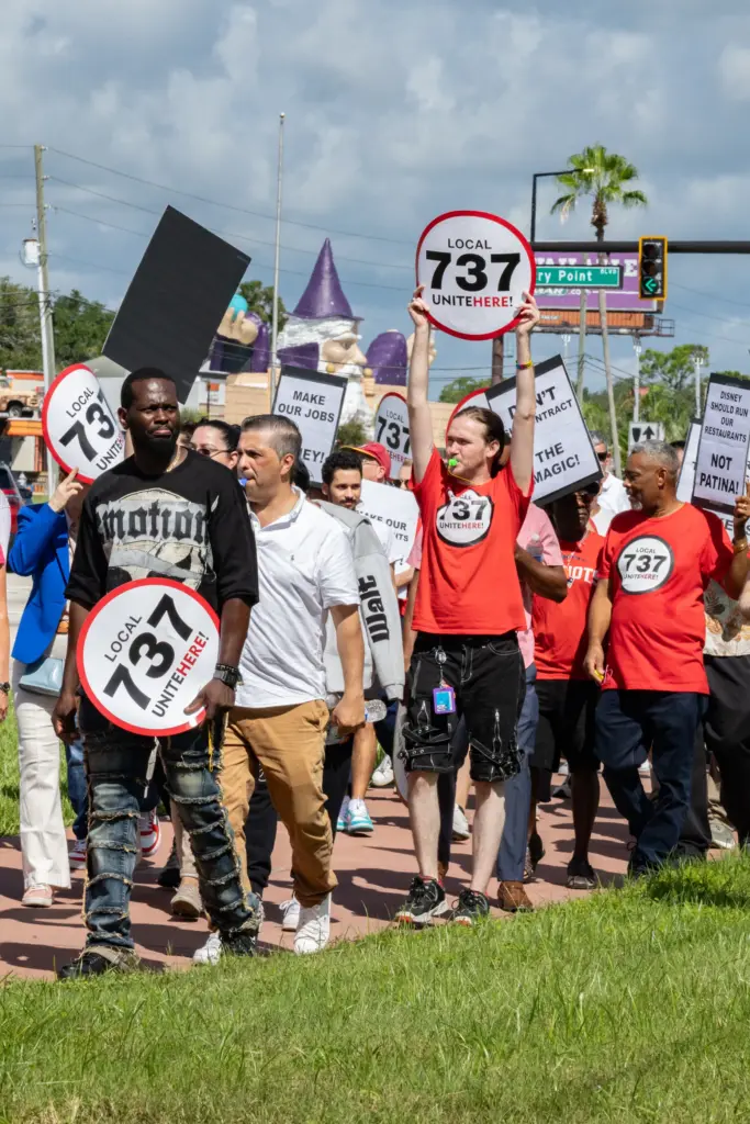 Hundreds of Local 737 Union members and allies, including Patina...