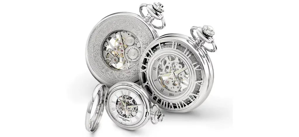 Charles-Hubert Paris Men's Classic Mechanical Pocket Watch