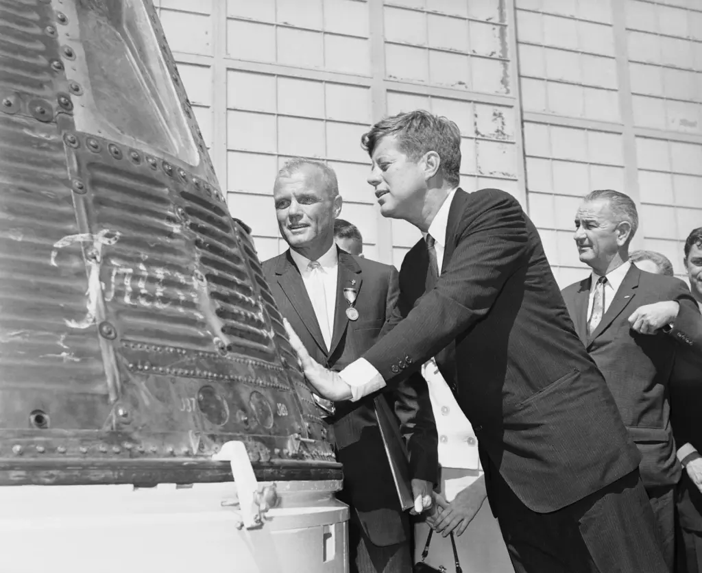 In this Feb. 23, 1962 file photo, astronaut John Glenn,...